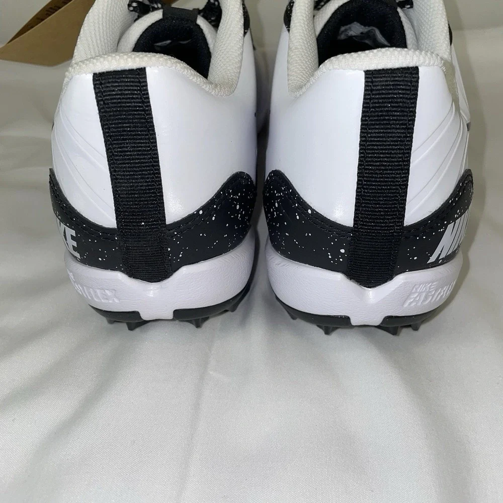Nike Alpha Huarache 4 Keystone DJ6524-106 Black White Cleats Mens Size 10